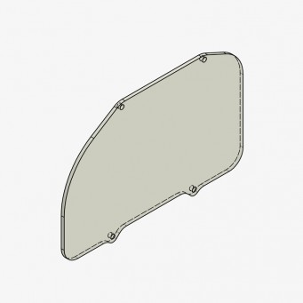 Vitre de remplacement pour Protection de tableau de bord I2M Chrome Pro2 Bonamici Racing