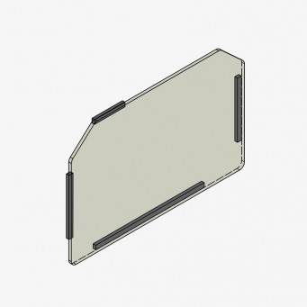 Bonamici Racing Plexiglass screen for dashboard protection Honda CBR600RR 2024-2026