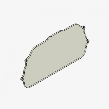 Bonamici Racing Plexiglass screen for dashboard protection Yamaha YZF-R1 2015-