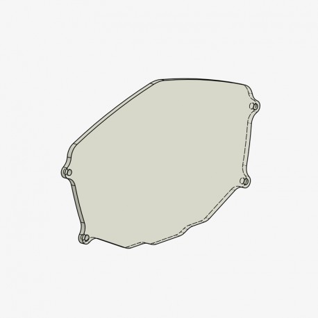 Bonamici Racing  Display Schutz Plexiglas Ersatzscheibe Aprilia RSV4 | TUONO V4 2017-2020