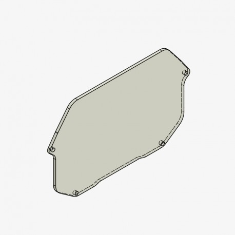 Bonamici Racing Display Schutz Plexiglas Ersatzscheibe Yamaha YZF-R7 2021-2025