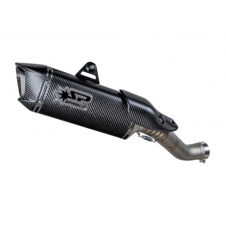 Spark Force EVO Carbon Muffler with Titanium Side-Exit Connection for Aprilia RSV4 | Tuono V4 2017-2026 Spark Force EVO Carbon Muffler with Titanium Side-Exit Connection for Aprilia RSV4 | Tuono V4 2017-2026