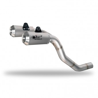 Spark Doppelauspuffanlage MotoGP + nicht katalysiertes Endrohr, hochmontiert, für Ducati Monster 1200 R 2016–2019