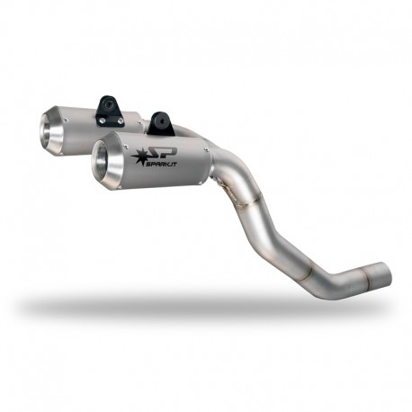 Spark MotoGP Dual Exhaust System + Non-Catalyzed Tailpipe, High-Mounted, for Ducati Monster 1200 R 2016–2019