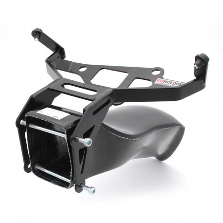 Araignée racing aluminium + entrée d'air fibre de verre noire DB Holders Daytona 675 2006-2012
