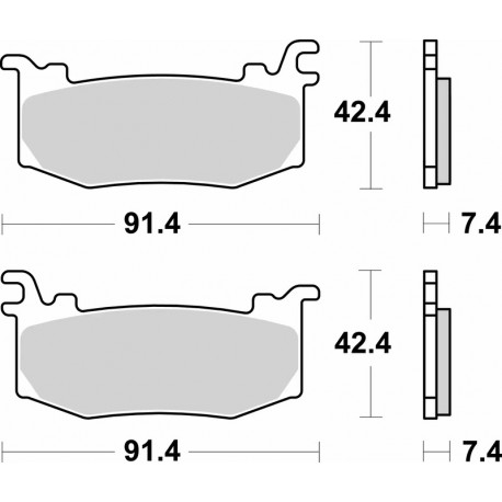 Bremsbeläge vorne Brembo Ursprungsqualität BMW, APRILIA, DUCATI, ...