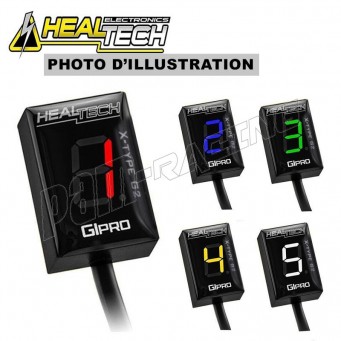 Indicateur de rapport engagé GIPRO X-type G2 avec fonction shift light HEALTECH sans faisceau