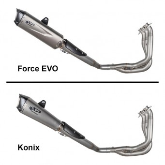 Spark Exhaust racing 3/4 Kit + FORCE EVO Endschalldämpfer Street Triple 765 R/S/RS/Moto2 edition 2017-