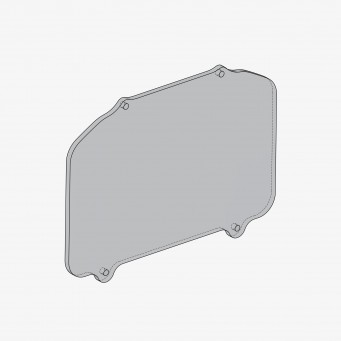 Bonamici Racing replacement glass for the dashboard protector of ZX-10R 2026